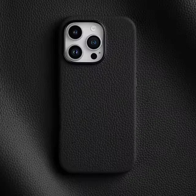 iPhone 16 Pro Melkco Origin Paris Premium Leather Magsafe Cover - Black - Tashqila iPhone 16 Pro Melkco Origin Paris Premium Leather Magsafe Cover - Black - Tashqila